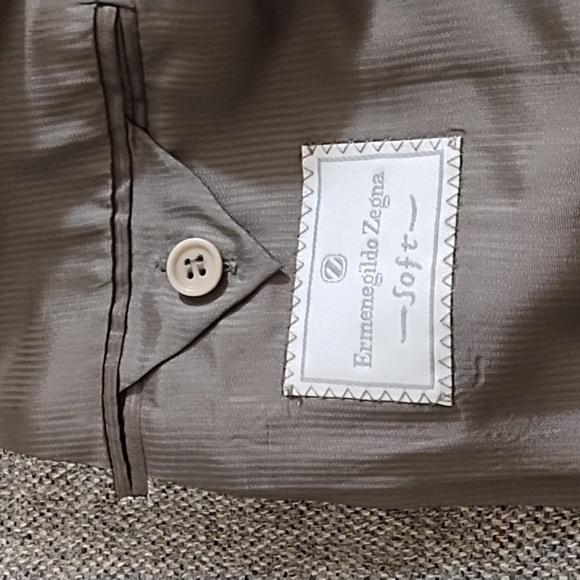 Ermengildo Zegna Made in Switzerland Wool Tweed Sport Coat Suit Jacket Lined - Picture 4 of 15